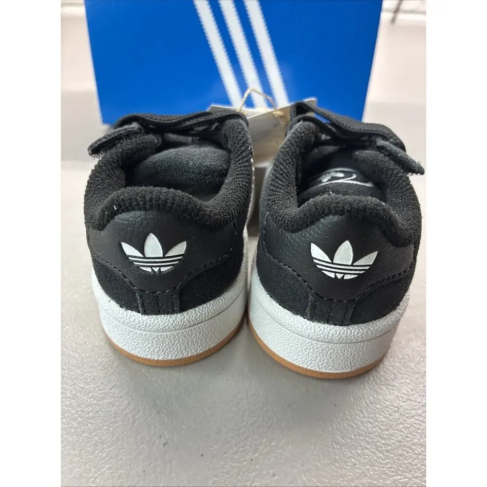Adidas Campus 00 Elastic Core Toddler Sneakers Shoe BLACK/WHITE JI4335 SIZE 5K